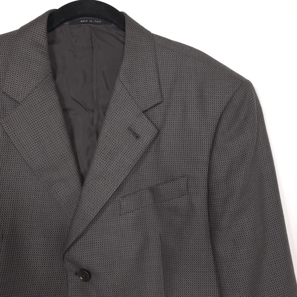ARMANI COLLEZIONI Blazer 42R NEIMAN MARCUS Sport Coat ITALY MADE Gray SILK WOOL